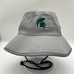 Michigan Spartans Hat‎ Unisex OS Gray Bucket Top of the World Hat NCAA